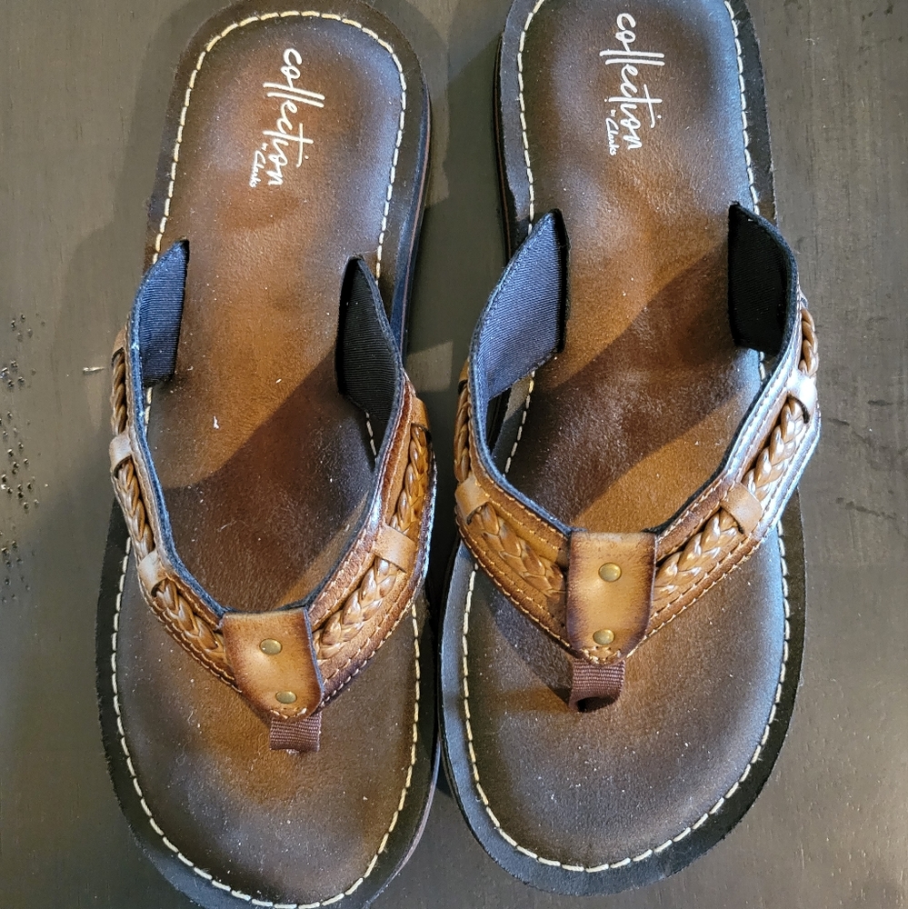Clark's flip flops